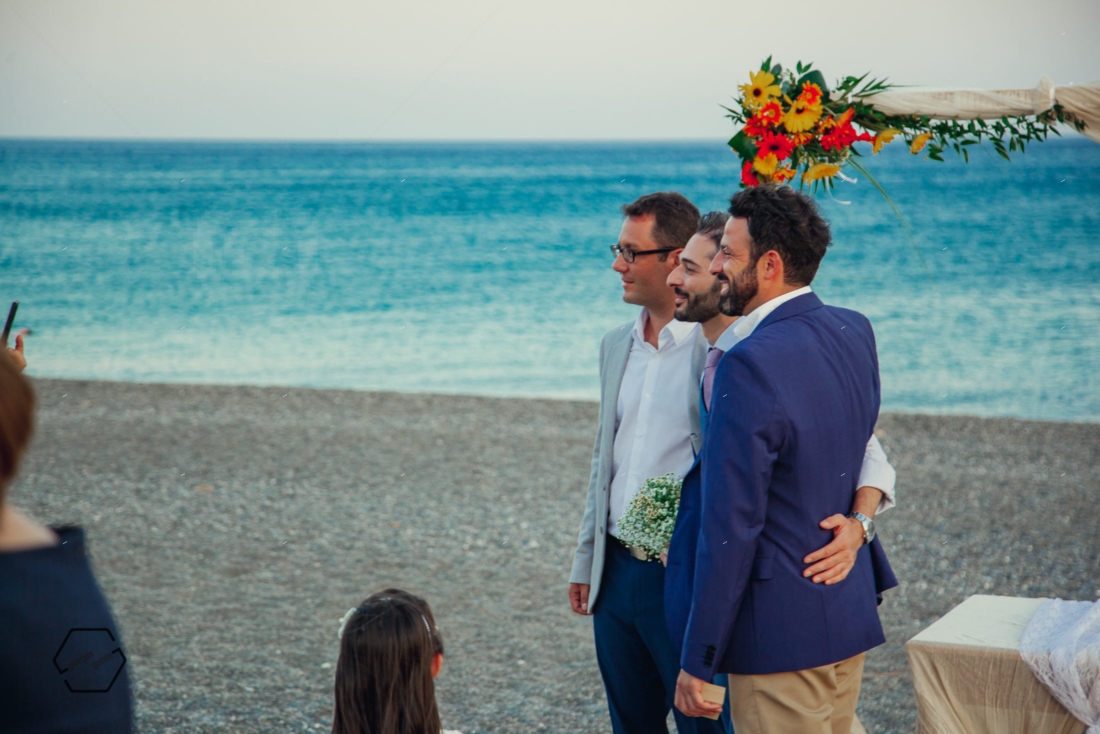 wedding on the beach, crete